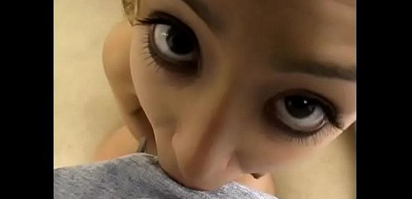  Pretty latina slut Kat Kiss gets great plesure when feels warm cum on her arse after nice BJ